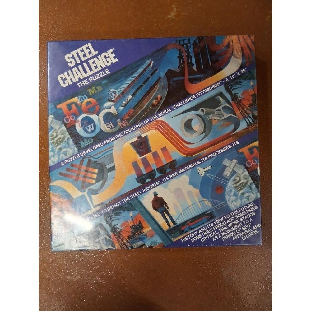 Steel Challenge 600+ Piece Jigsaw Puzzle 10" X 16" Ages 7+ Vibrant Industrial Mu